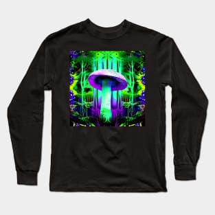 Shrooms Blacklight Poster Art 3 Long Sleeve T-Shirt